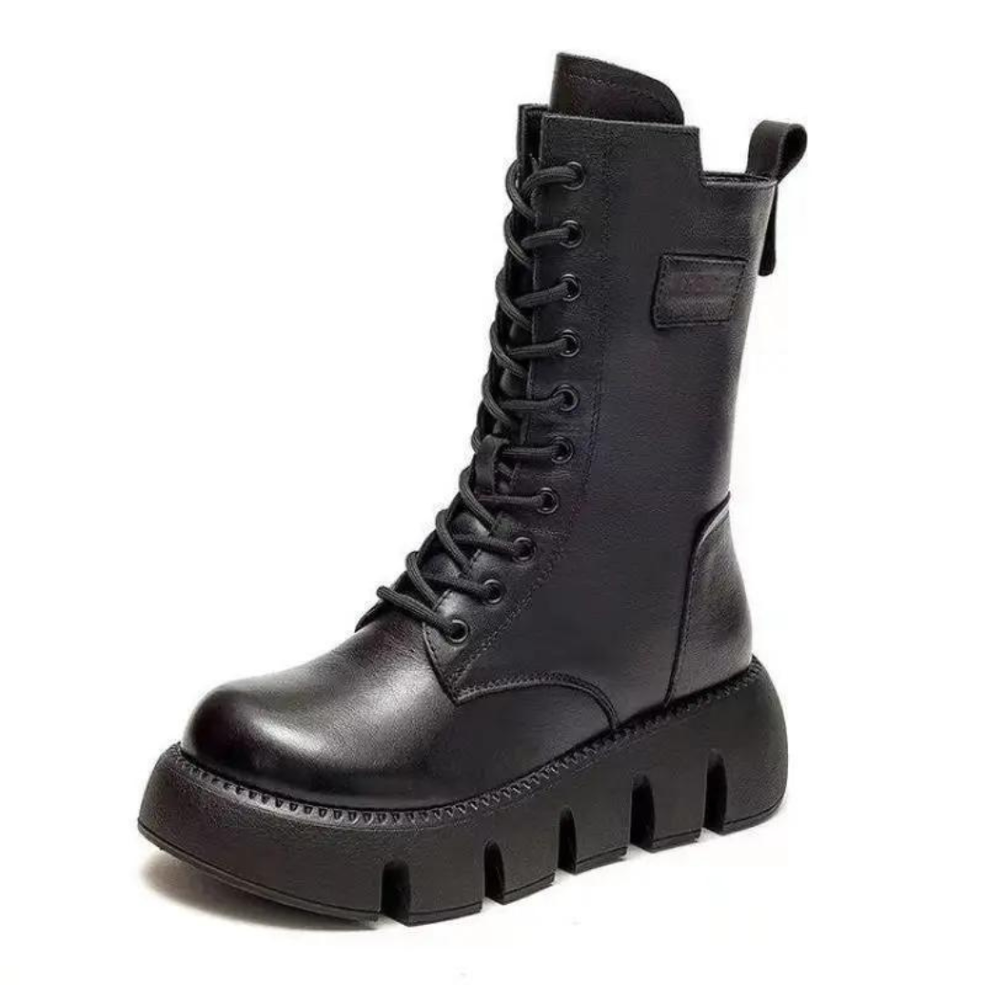 Ultra bequeme & warme Lederstiefel