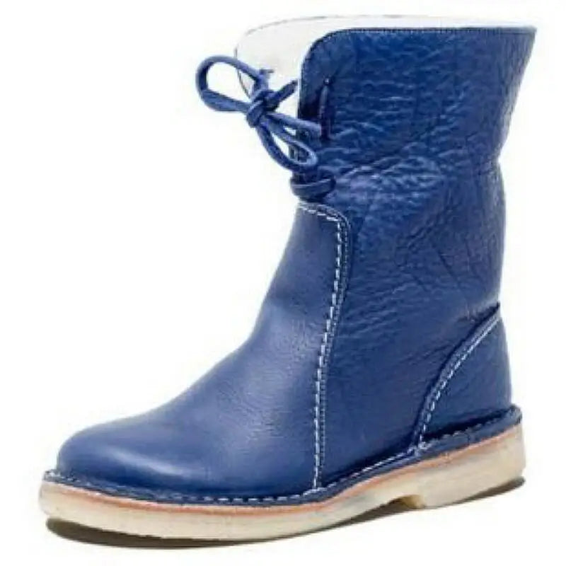 Wasserdichte Leder-Polarstiefel mit Wollfutter