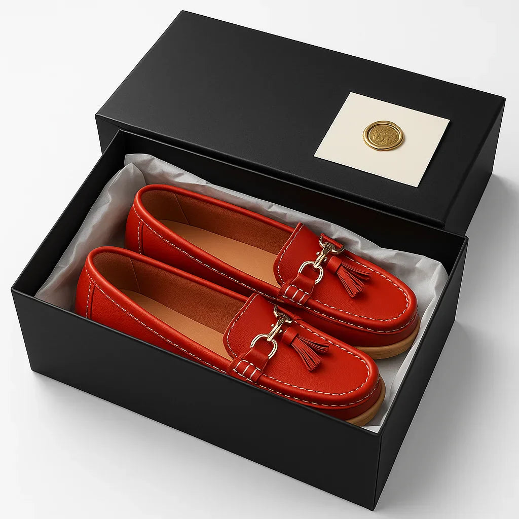 Orthopädischer Leder-Mokassin